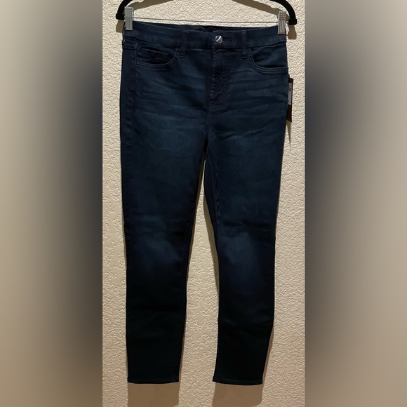 NWT 7 For All Mankind Jen Ankle Skinny Dark Blue Jeans Size 6 - Picture 4 of 12
